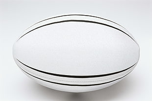 oval white and black ball